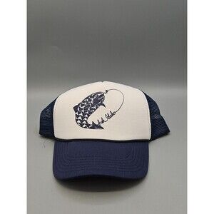 Fish Idaho Trucker Hat mesh Snap Back Hat blue Cap Blue Foam Fishing Outdoor